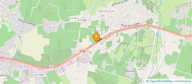 localisation de l'entreprise ERPC  MONTUSSAN