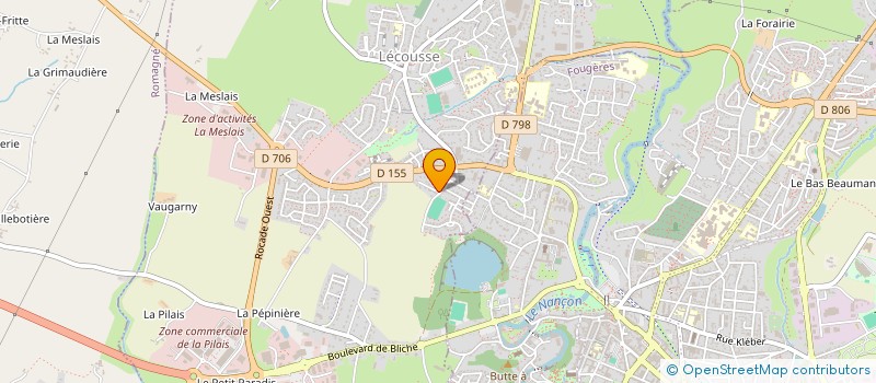 localisation de l'entreprise ERPI  LECOUSSE