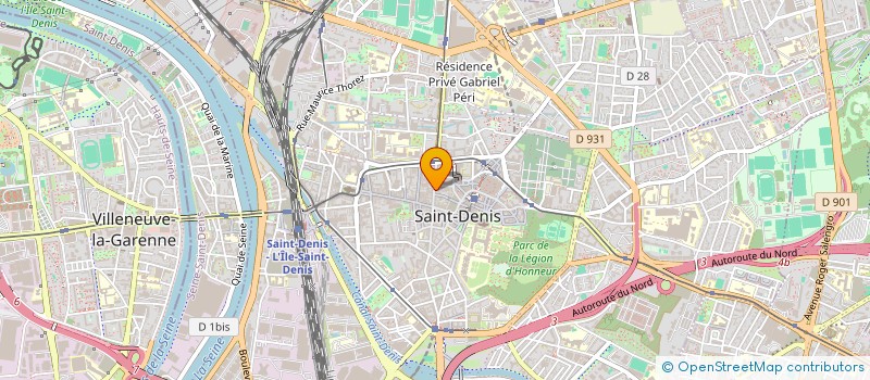 localisation de l'entreprise ERPIE BATIMENT à SAINT-DENIS