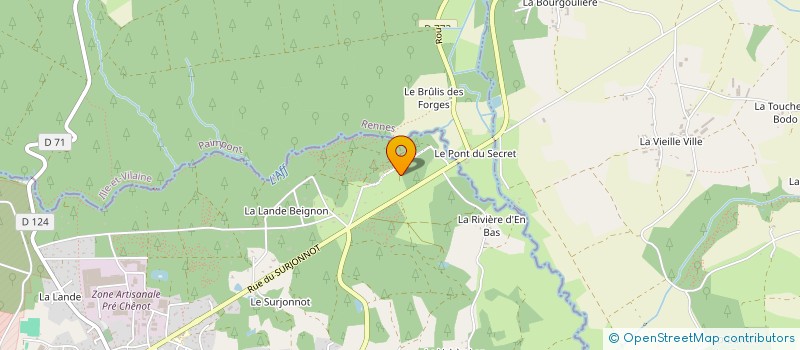 localisation de l'entreprise ERPS  BEIGNON