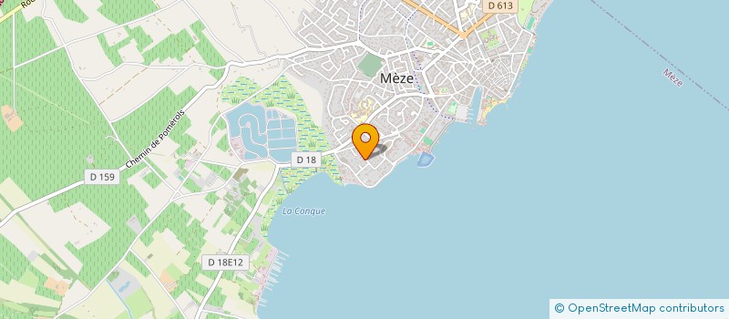 localisation de l'entreprise ERR COQUILLAGES à MEZE