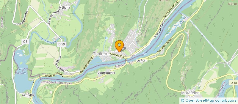 localisation de l'entreprise ERRA  THOIRETTE-COISIA