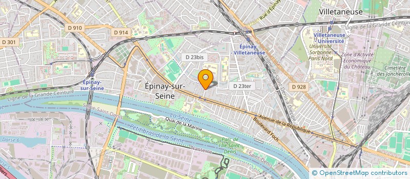 localisation de l'entreprise ERRA-NOUR BATIMENT à EPINAY-SUR-SEINE