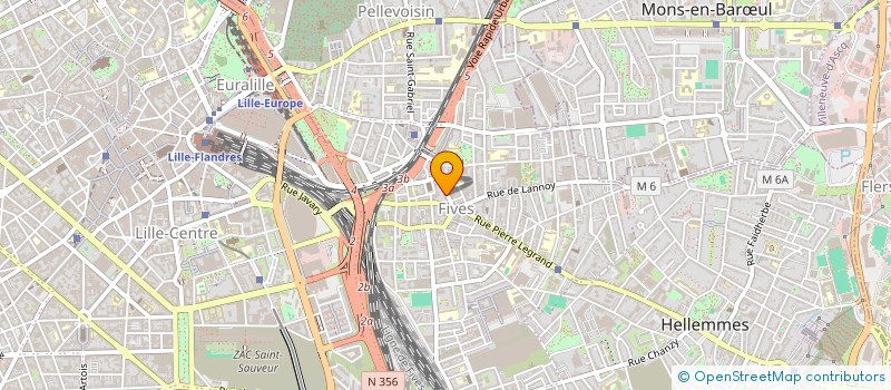 localisation de l'entreprise ERRANCE PRODUCTION à LILLE