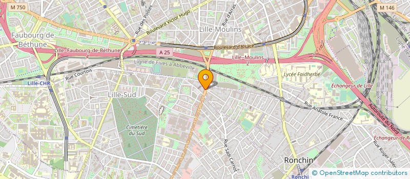 localisation de l'entreprise ERRATEX à LILLE