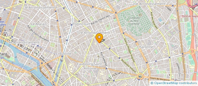 localisation de l'entreprise ERREBI-CODEM à PARIS