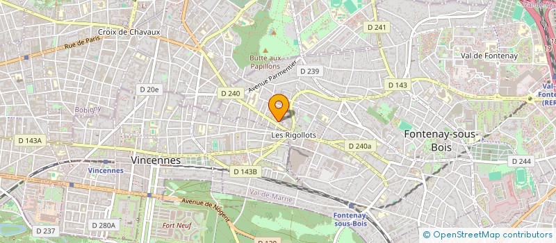 localisation de l'entreprise ERRECABORDE à FONTENAY-SOUS-BOIS