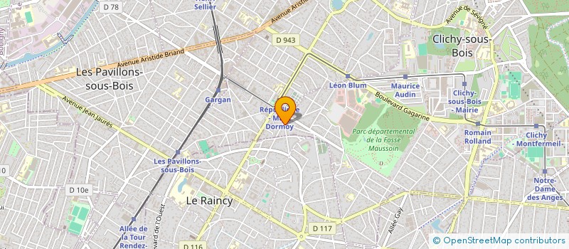 localisation de l'entreprise ERRECART FLEURS à CLICHY-SOUS-BOIS