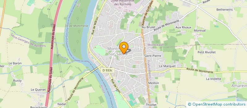 localisation de l'entreprise ERREGI FRANCE à MONTMERLE-SUR-SAONE