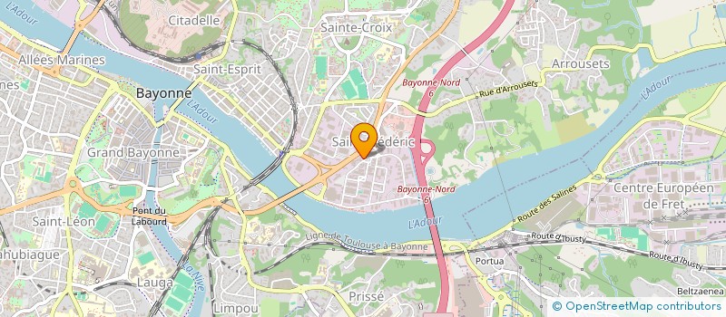 localisation de l'entreprise ERREKALDIA à BAYONNE