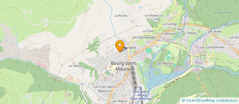 localisation de l'entreprise ERREM CONSTRUCTION à BOURG-SAINT-MAURICE