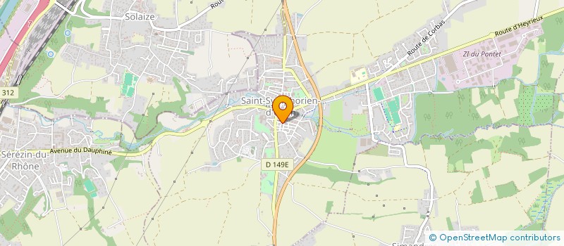 localisation de l'entreprise ERREMME RENOVATION  SAINT-SYMPHORIEN-D'OZON