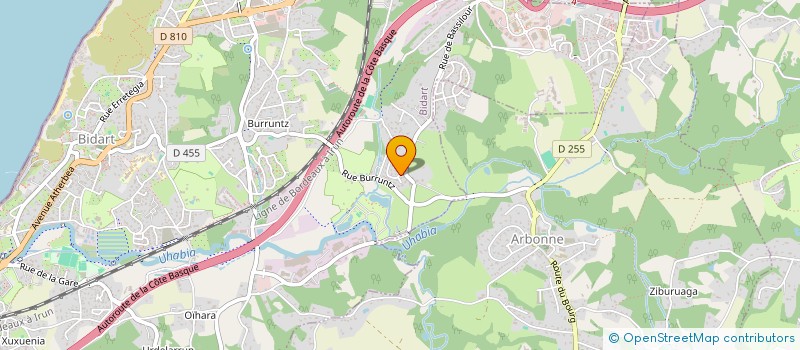 localisation de l'entreprise ERREPIDA à BIDART