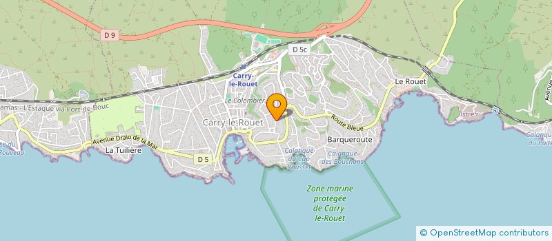 localisation de l'entreprise ERRETIROA  CARRY-LE-ROUET