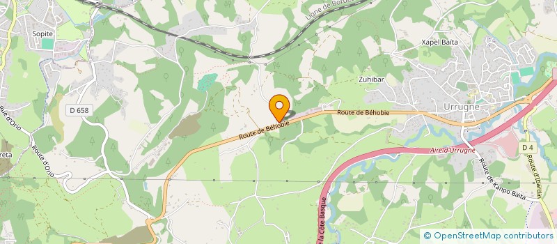 localisation de l'entreprise ERREXIL  URRUGNE