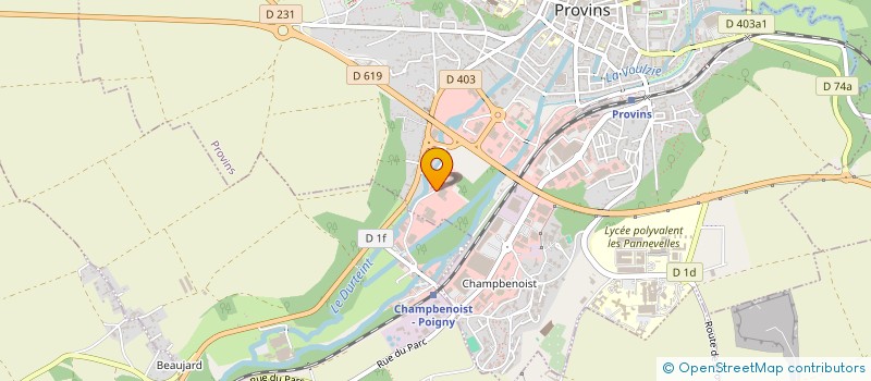 localisation de l'entreprise ERRIC ETU REA REPRES INDUS COM à PROVINS