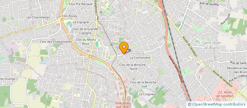 localisation de l'entreprise ERRO à SAINT-JEAN-LE-BLANC