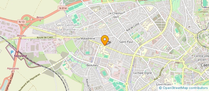 localisation de l'entreprise ERRO à CAEN
