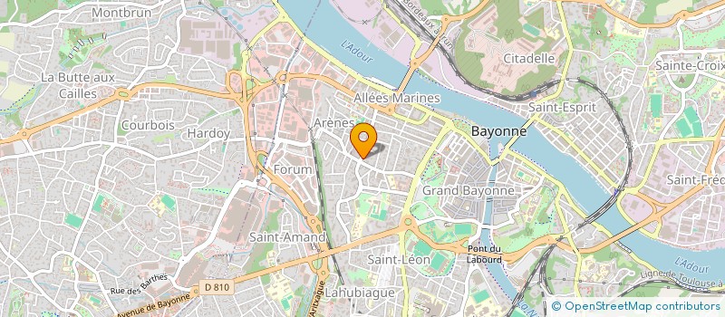 localisation de l'entreprise ERRO BAT CHOEURS ET BALLETS BASQUES à BAYONNE