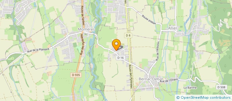 localisation de l'entreprise ERROAK  BERNAC-DEBAT