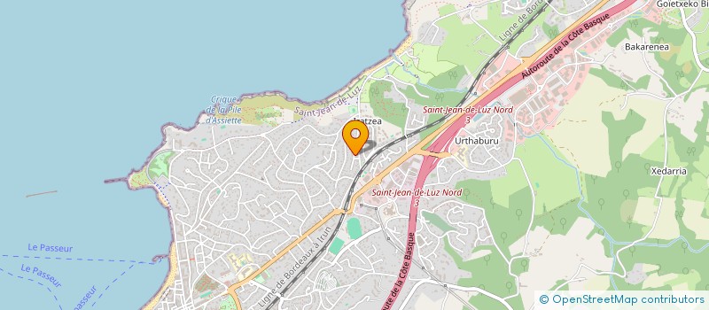 localisation de l'entreprise ERROMARDIE  SAINT-JEAN-DE-LUZ