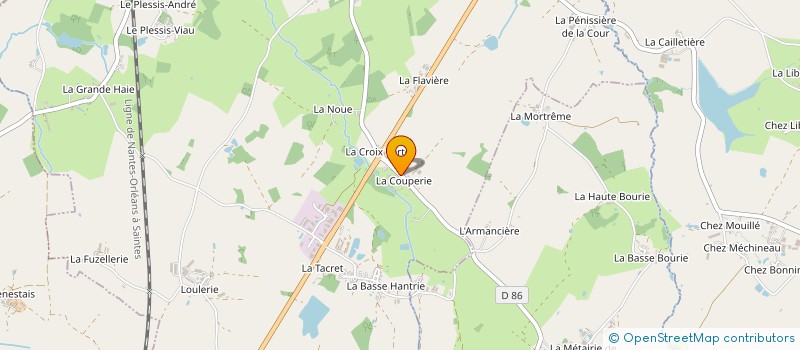 localisation de l'entreprise ERS  LA BERNARDIERE