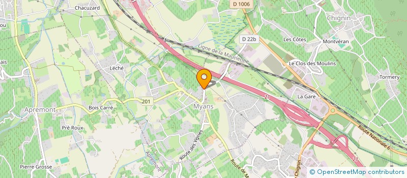 localisation de l'entreprise ERS  MYANS