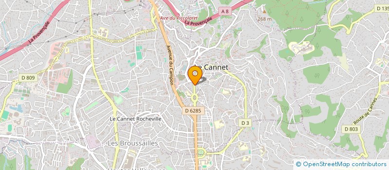 localisation de l'entreprise ERS BTP à LE CANNET