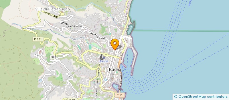 localisation de l'entreprise ERSA à BASTIA