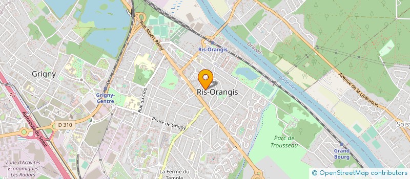 localisation de l'entreprise ERSA RENOVATION à RIS-ORANGIS
