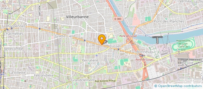 localisation de l'entreprise ERSAN PEK  VILLEURBANNE