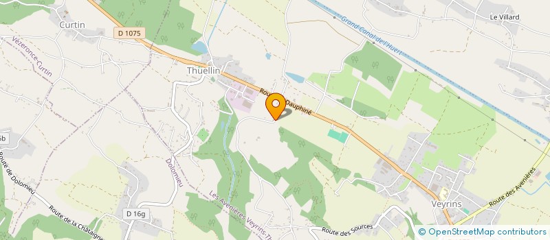 localisation de l'entreprise ERSE  LES AVENIERES VEYRINS-THUELLIN