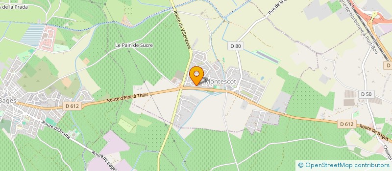 localisation de l'entreprise ERSF TAXIS  MONTESCOT