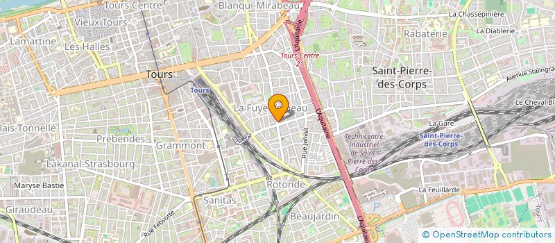 localisation de l'entreprise ERSO  TOURS