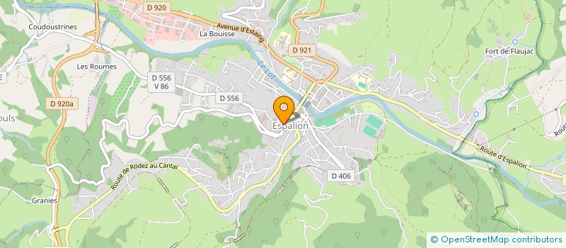 localisation de l'entreprise ERSO COM  ESPALION