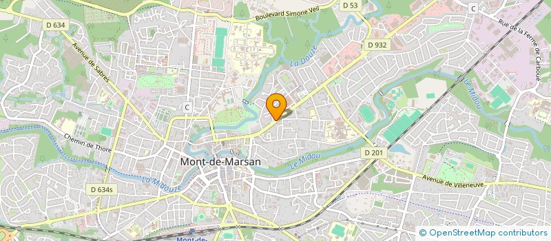 localisation de l'entreprise ERSO LANDES  MONT-DE-MARSAN