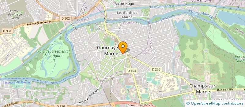 localisation de l'entreprise ERSSE SECURITE à GOURNAY-SUR-MARNE
