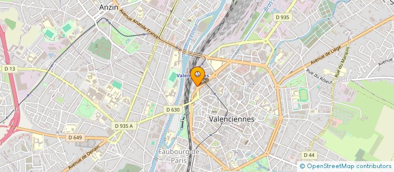 localisation de l'entreprise ERST à VALENCIENNES
