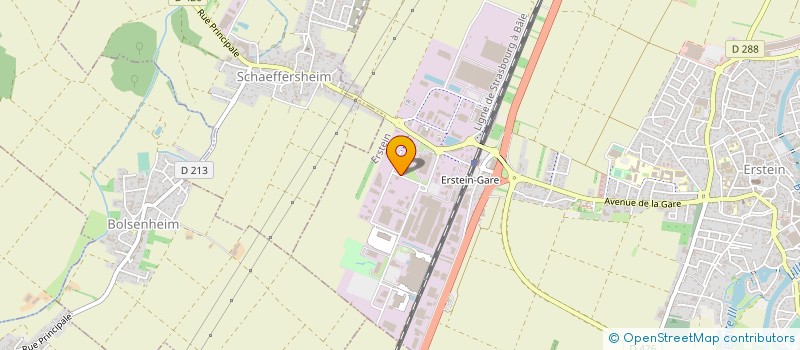 localisation de l'entreprise ERSTEIN ENGRENAGES à ERSTEIN