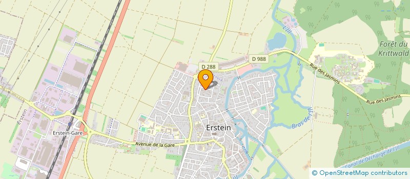 localisation de l'entreprise ERSTEIN FUTSAL ALSACE  ERSTEIN