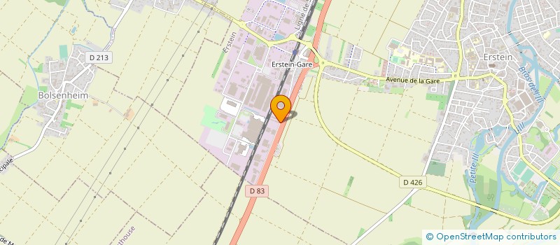 localisation de l'entreprise ERSTEIN PLASTIQUE INDUSTRIE  ERSTEIN