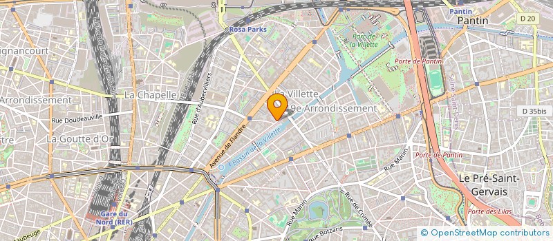 localisation de l'entreprise ERT  PARIS