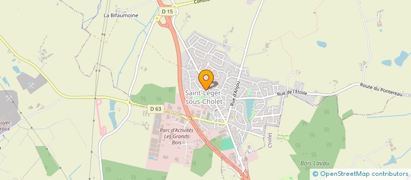 localisation de l'entreprise ERT HABITAT  SAINT-LEGER-SOUS-CHOLET