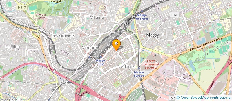 localisation de l'entreprise ERT INTEGRATION à MASSY