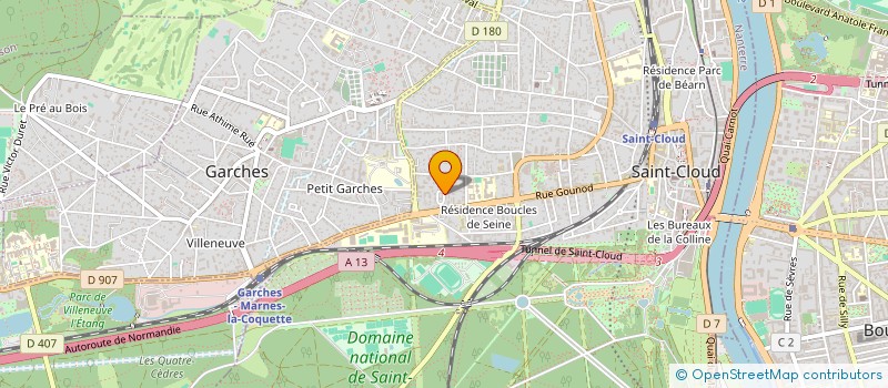 localisation de l'entreprise ERTA IMMO à SAINT-CLOUD