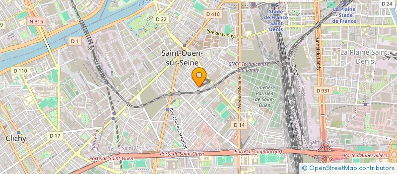 localisation de l'entreprise ERTAKA à SAINT-OUEN-SUR-SEINE