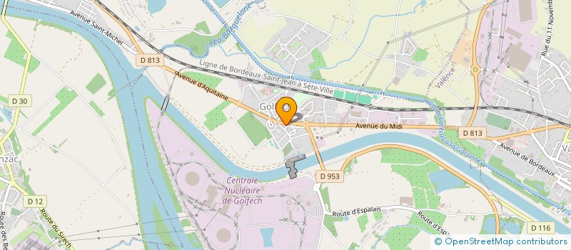 localisation de l'entreprise ERTAUD GOL  GOLFECH