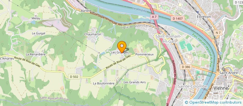 localisation de l'entreprise ERTC IMMO  SAINT-ROMAIN-EN-GAL