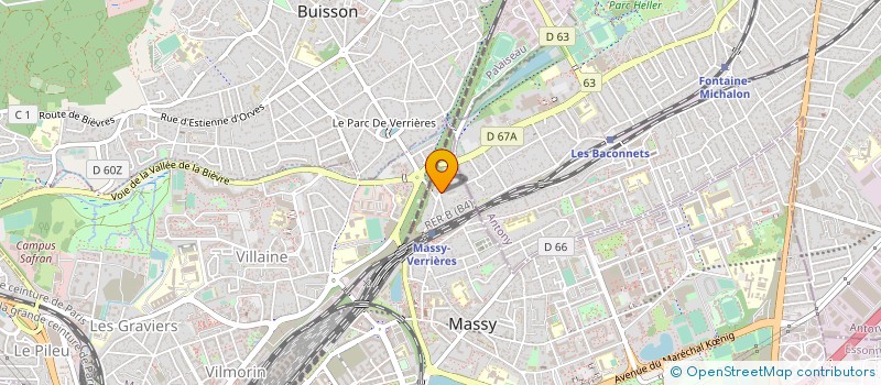 localisation de l'entreprise ERTE-ETSA à MASSY