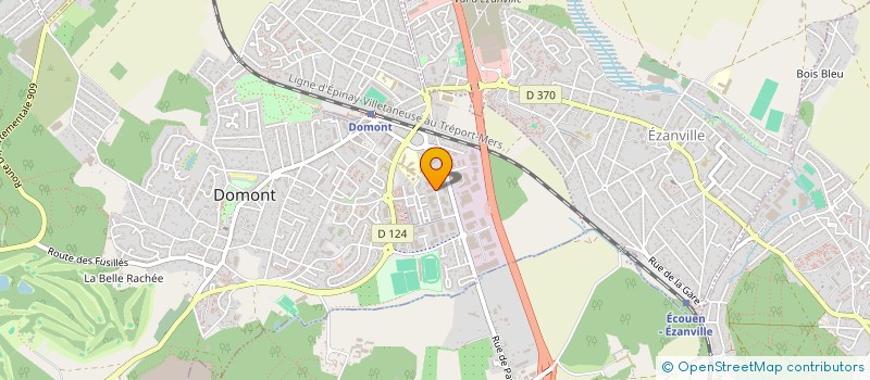 localisation de l'entreprise ERTEC à DOMONT